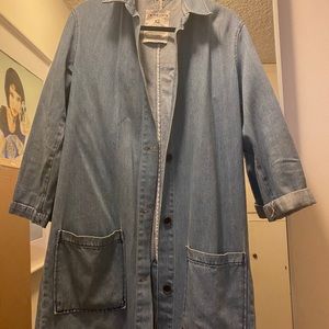 Zara denim trench